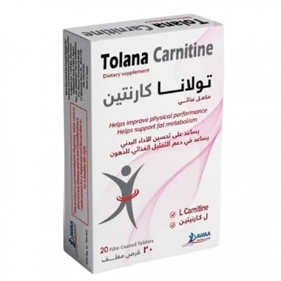 TOLANA CARNITINE DIETARY SUPPLEMENT 20 FILM-COATED TABLETS